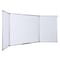 Mastervision MasterVision Maya Trio Tri-Panel Magnetic Whiteboard Cabinet, Cork Bulletin Board, 36" x 94" TR02020101170 - alternate 7